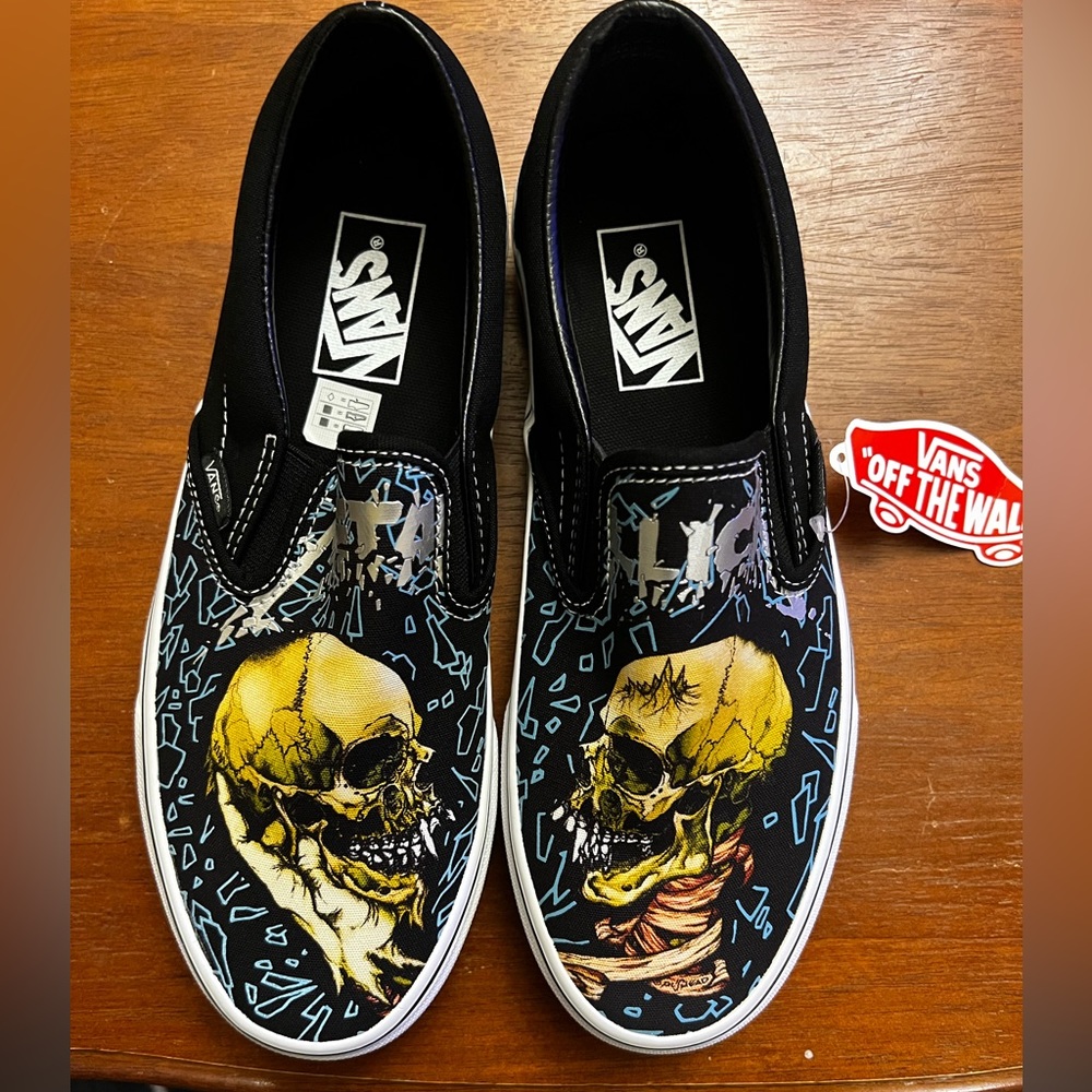 **SUPER RARE**Vans Metallica Slip On